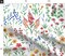 Delicate Floral Botanical Garden Bloom Meadow Wildflower Colorful Green Custom Printed Fabric by Spoonflower Various Fabrics by the Yard or Fat Quarter